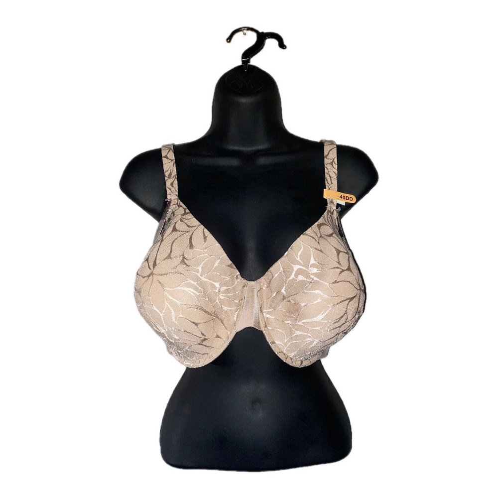 Bali Lift Leaf Patterned Beige Bra